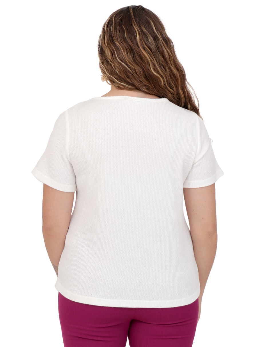 Blusa manga corta para mujer 2
