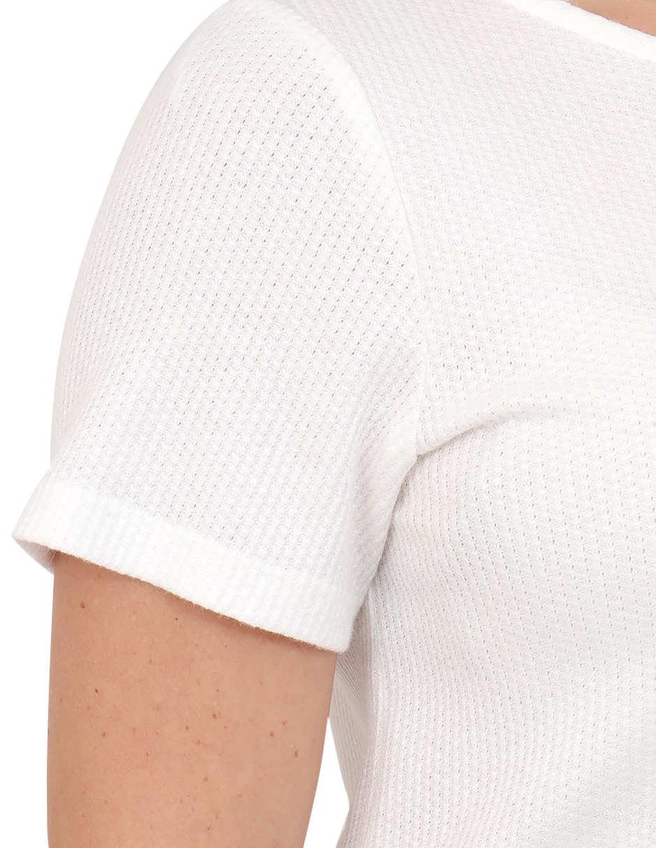 Blusa manga corta para mujer 4