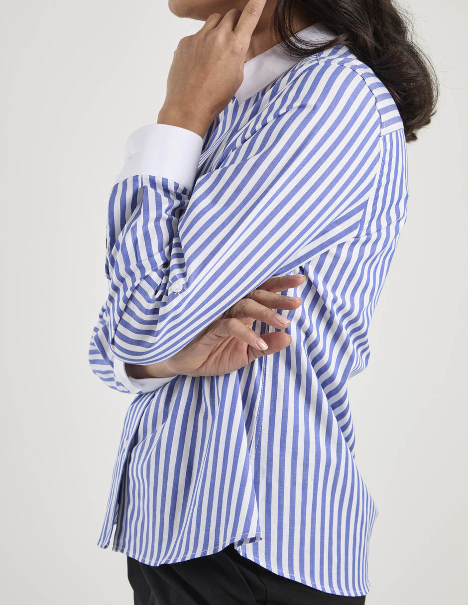 Blusa camisera manga larga para mujer 5