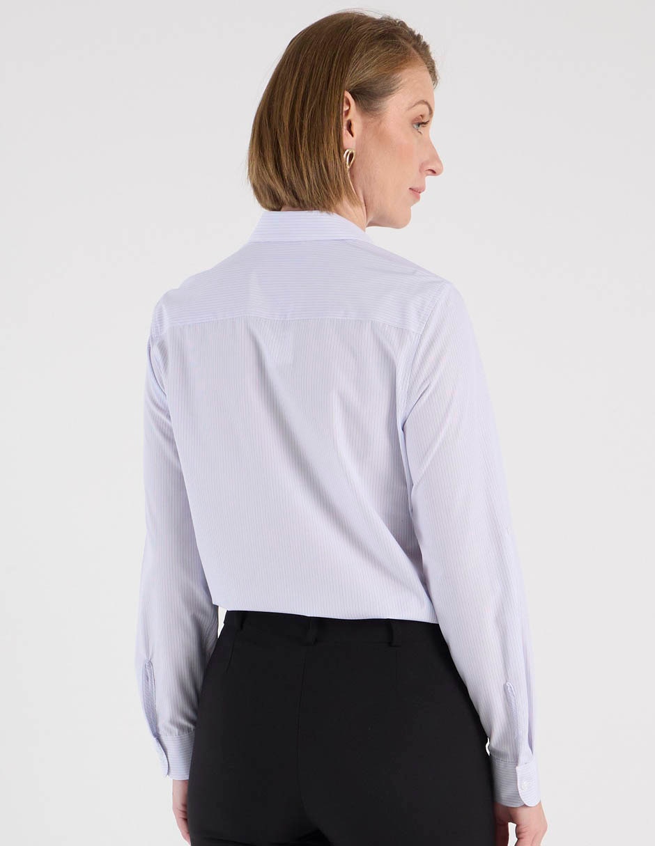 Blusa camisera manga larga para mujer 6