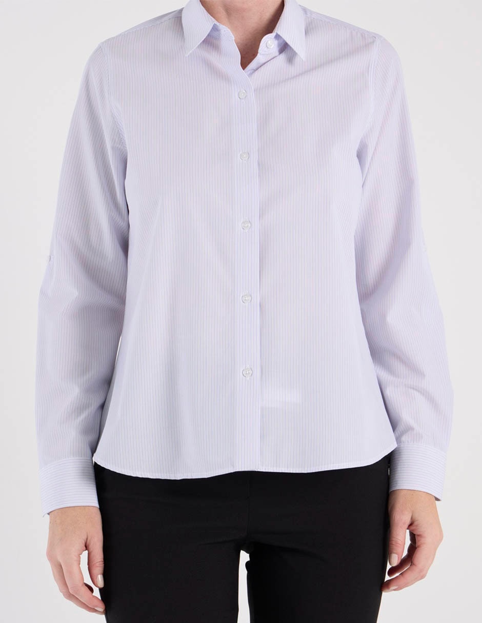 Blusa camisera manga larga para mujer 7