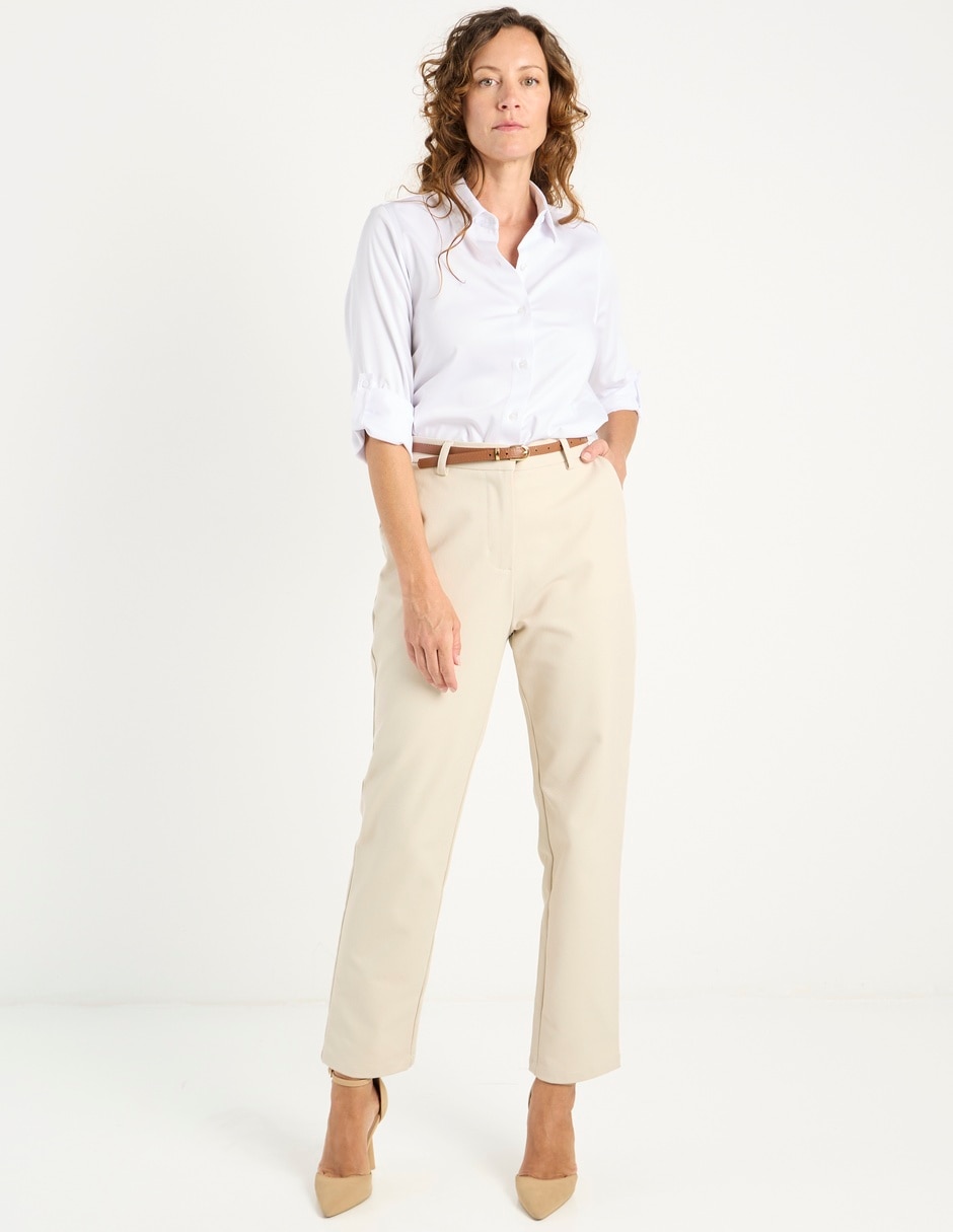 Blusa camisera manga larga para mujer 3