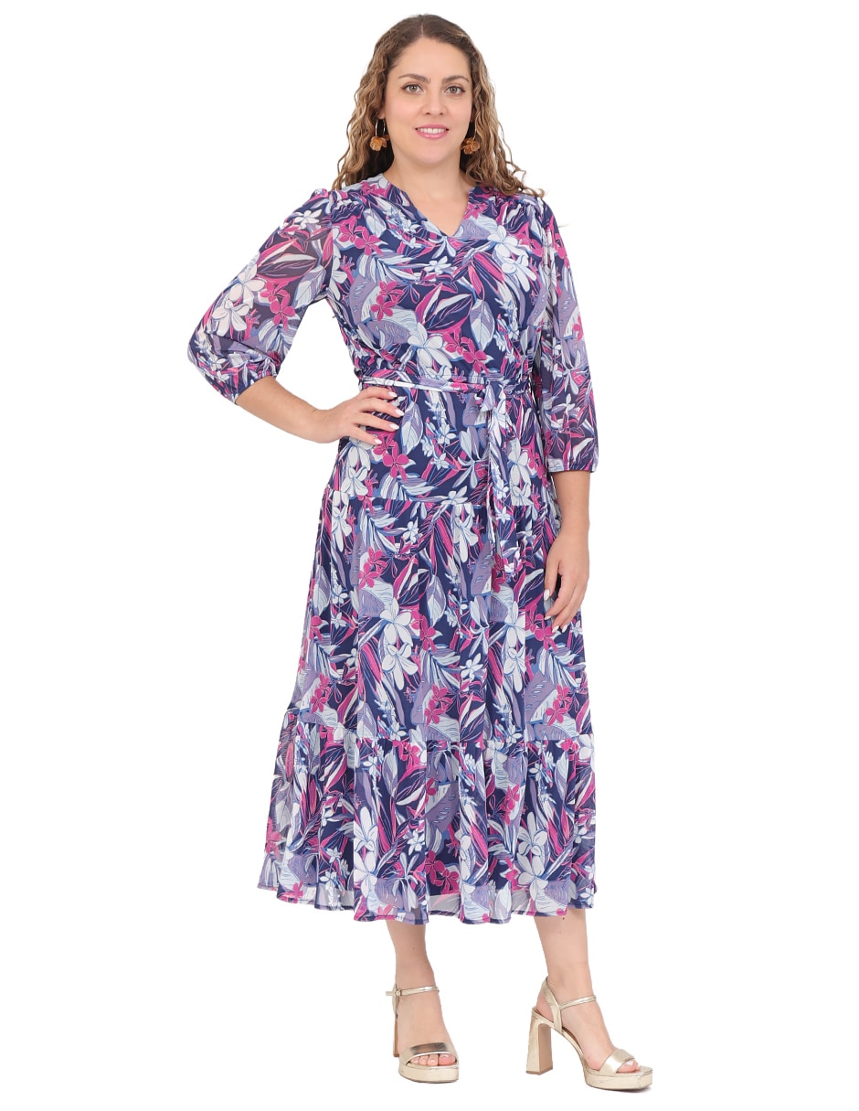 Vestido midi casual para mujer Vestido midi casual para mujer