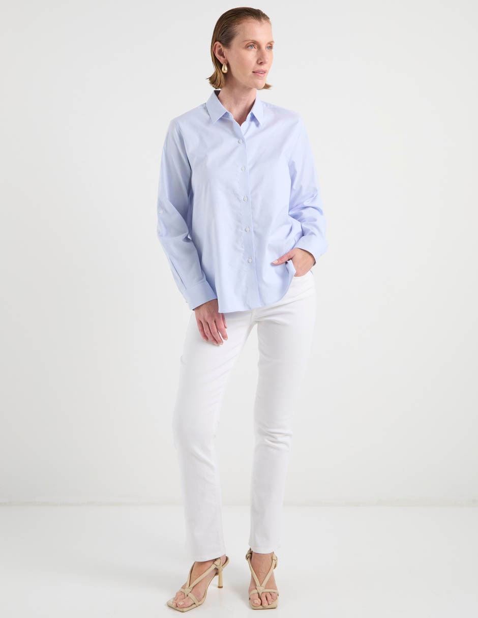 Blusa camisera manga larga para mujer 3