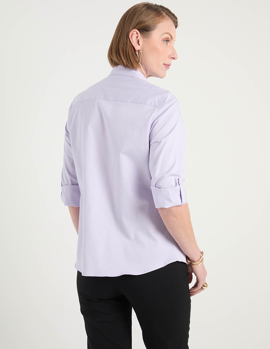 Blusa camisera manga larga para mujer 6