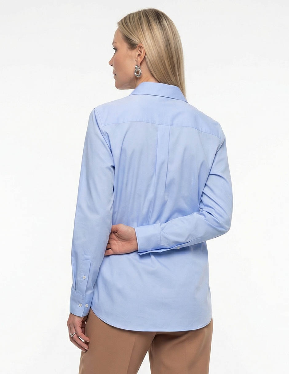 Blusa camisera manga larga para mujer 2