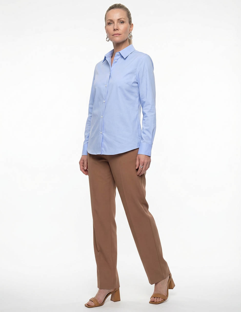 Blusa camisera manga larga para mujer 3