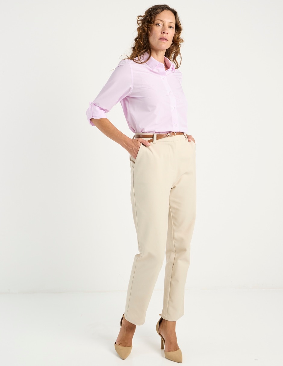 Blusa camisera manga larga para mujer 3