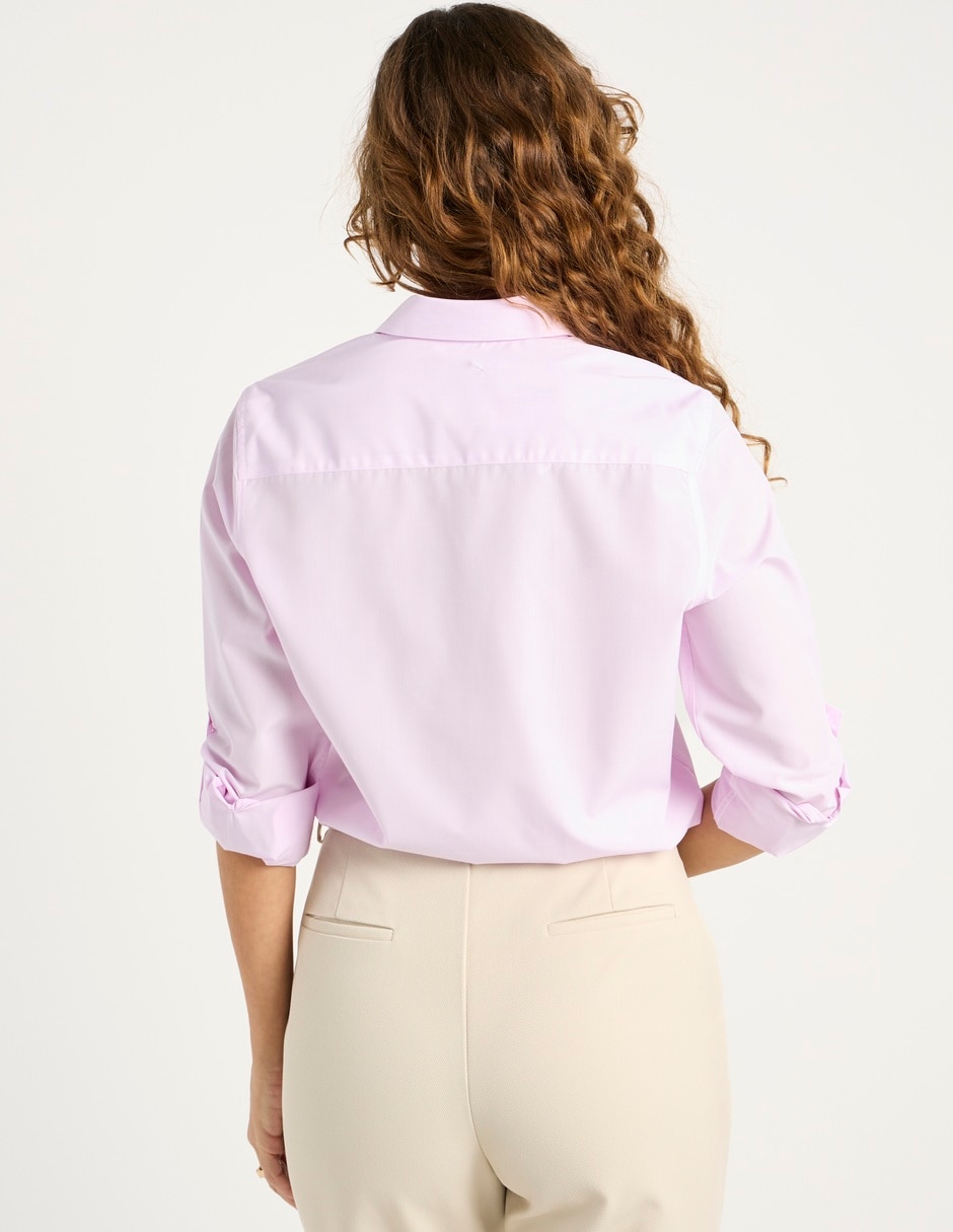 Blusa camisera manga larga para mujer 6