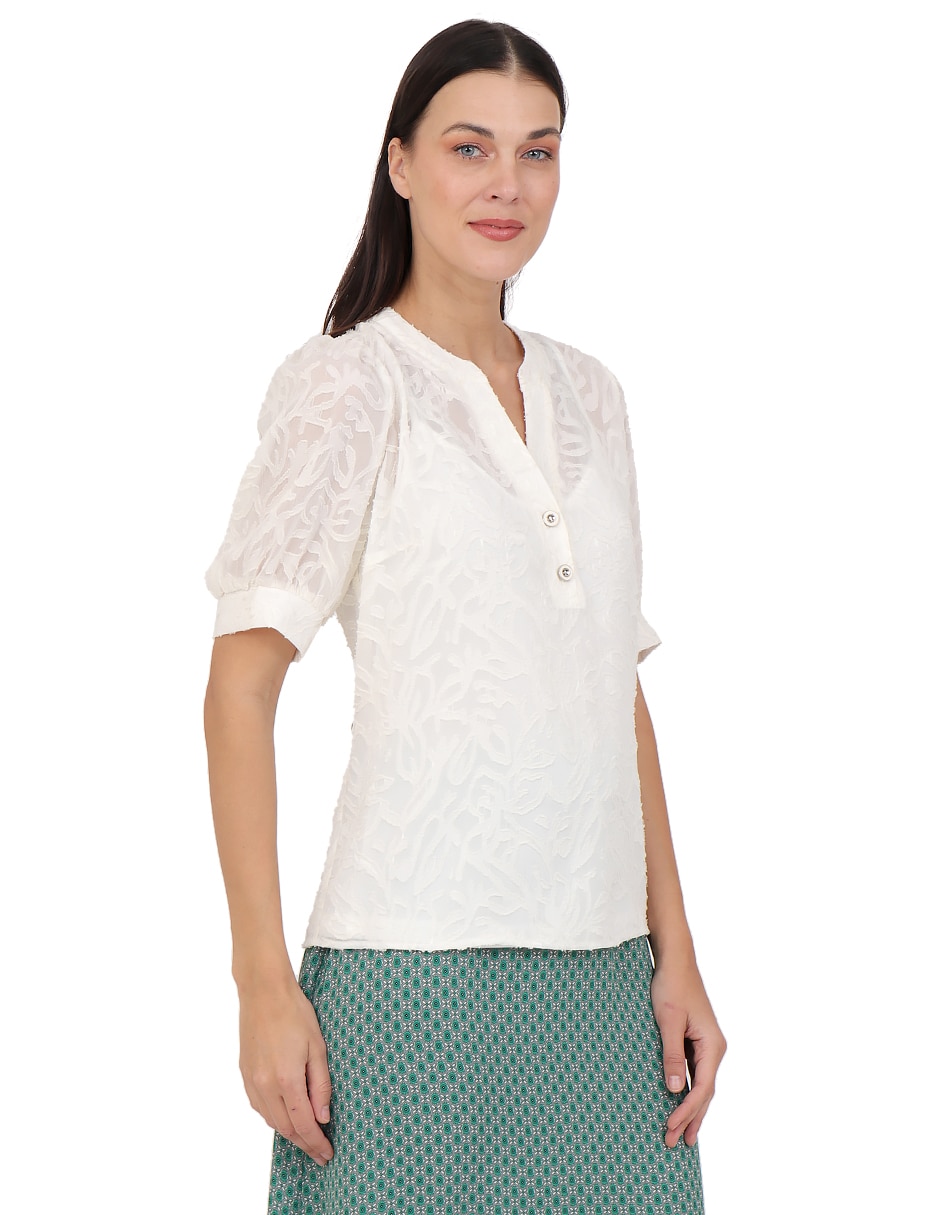Blusa manga corta para mujer 3