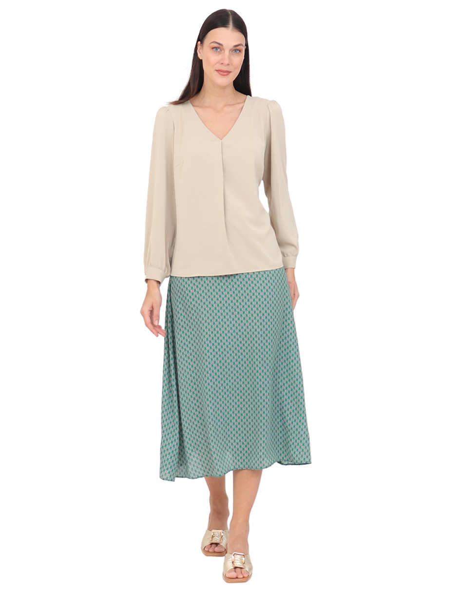 Blusa manga larga para mujer 6