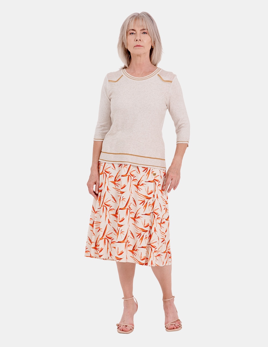 Blusa manga al codo para mujer 2