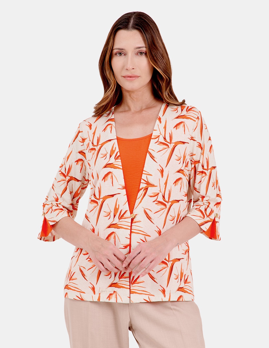 Blusa manga 3/4 para mujer