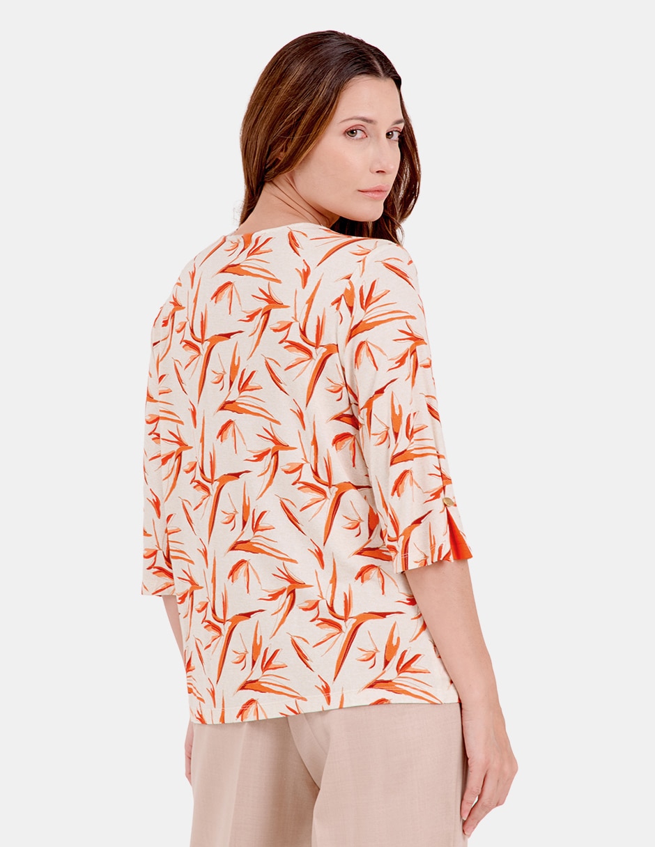 Blusa manga 3/4 para mujer 4