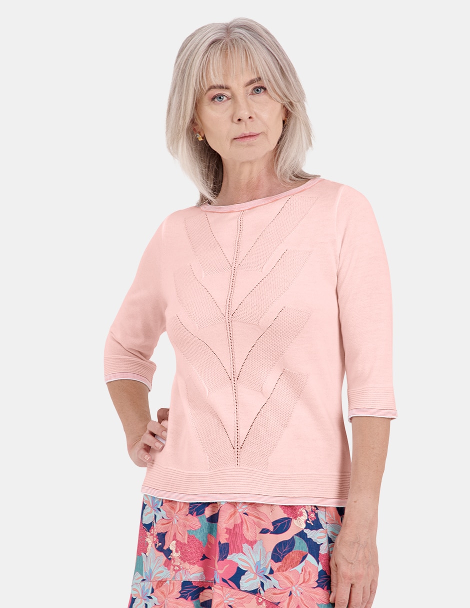 Blusa manga 3/4 para mujer