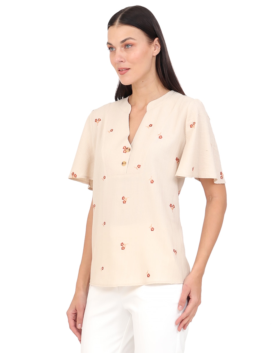 Blusa manga corta para mujer 3