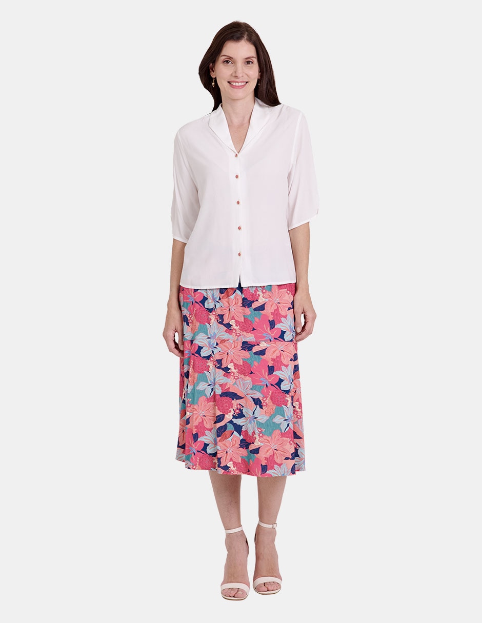 Blusa manga al codo para mujer 2
