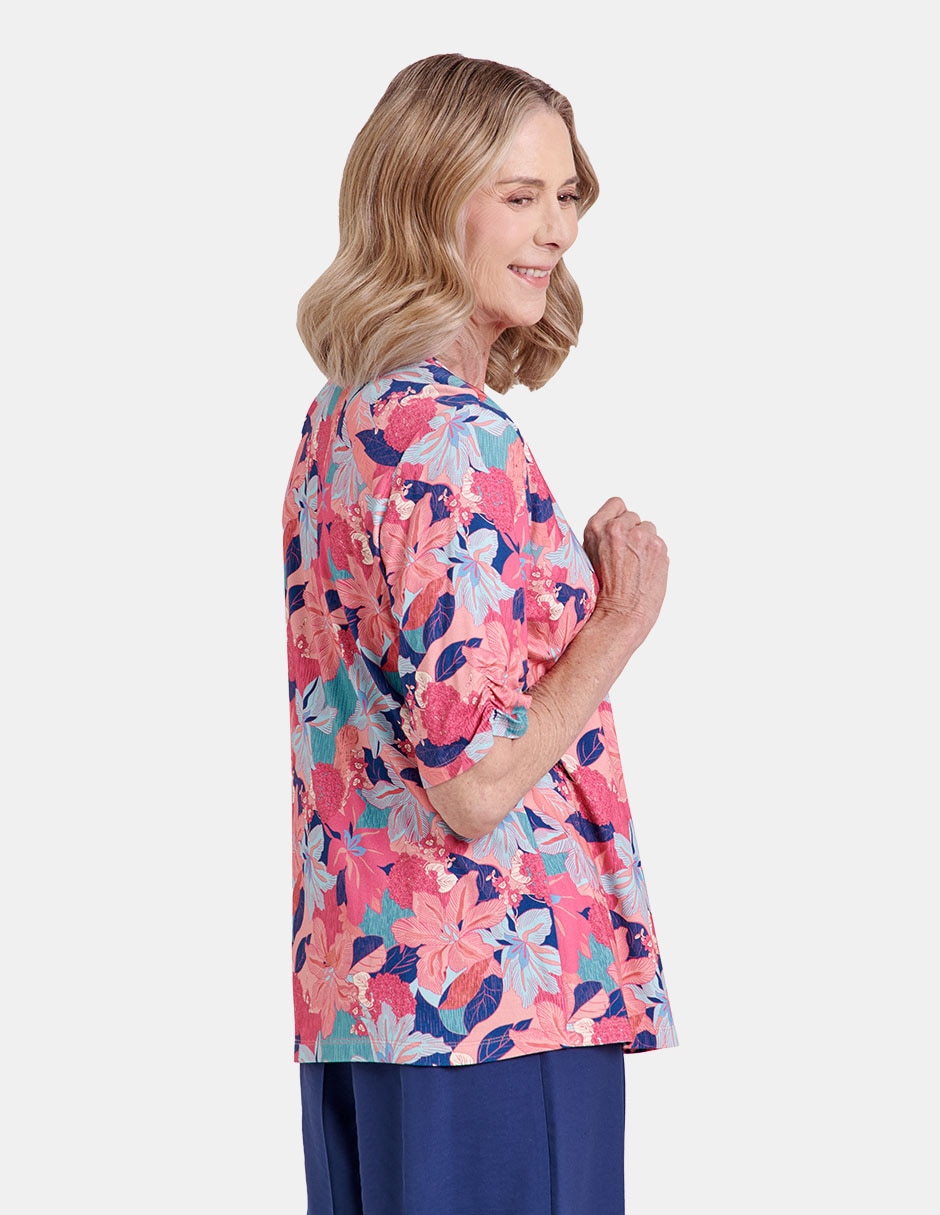 Blusa manga al codo para mujer 3