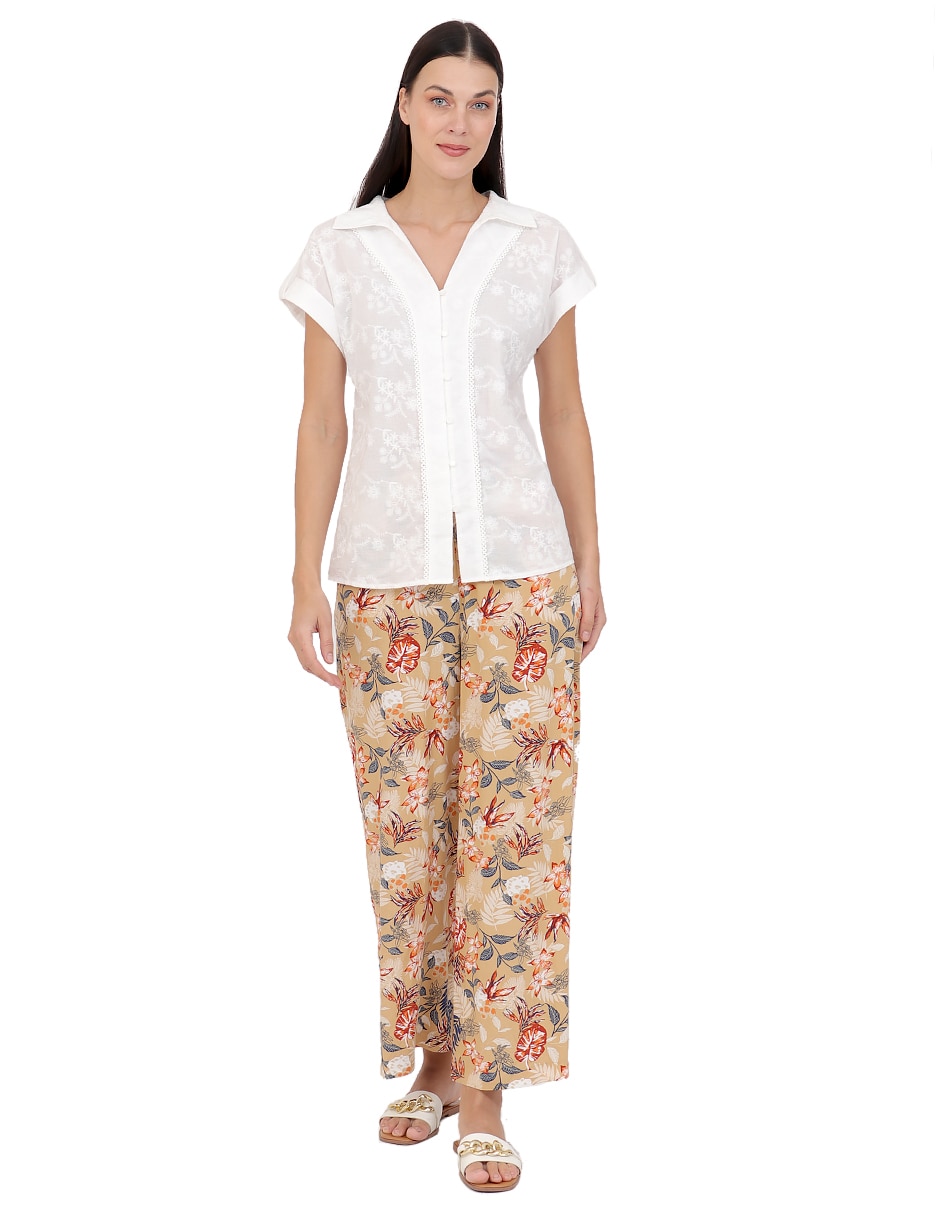 Blusa manga corta para mujer 6