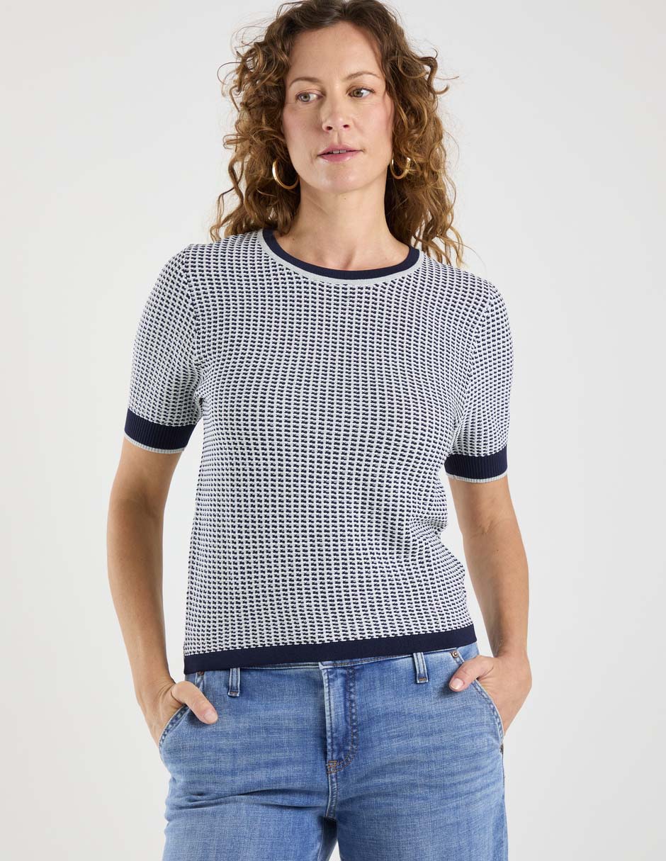 Suéter cuello redondo para mujer
