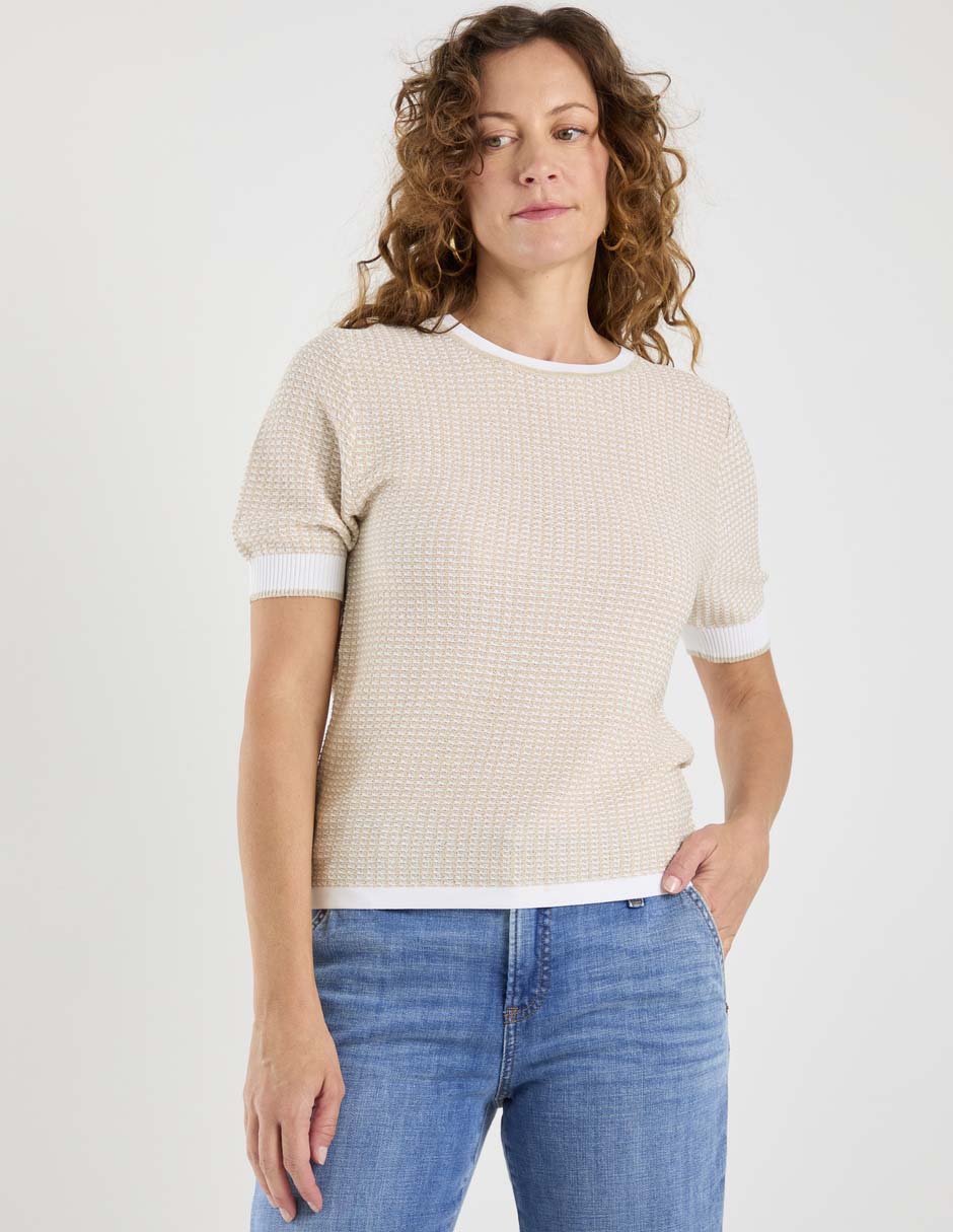 Suéter cuello redondo para mujer 2