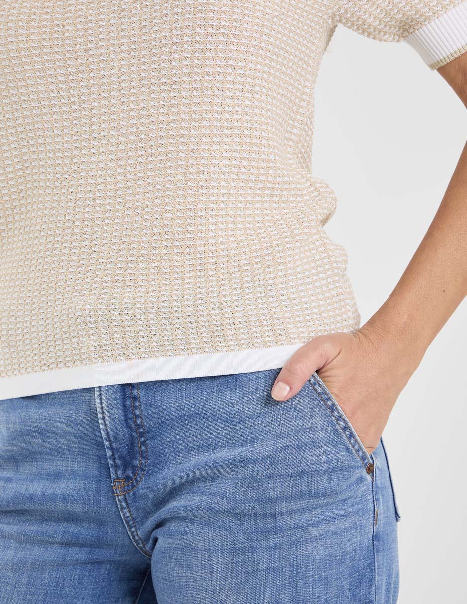 Suéter cuello redondo para mujer 5