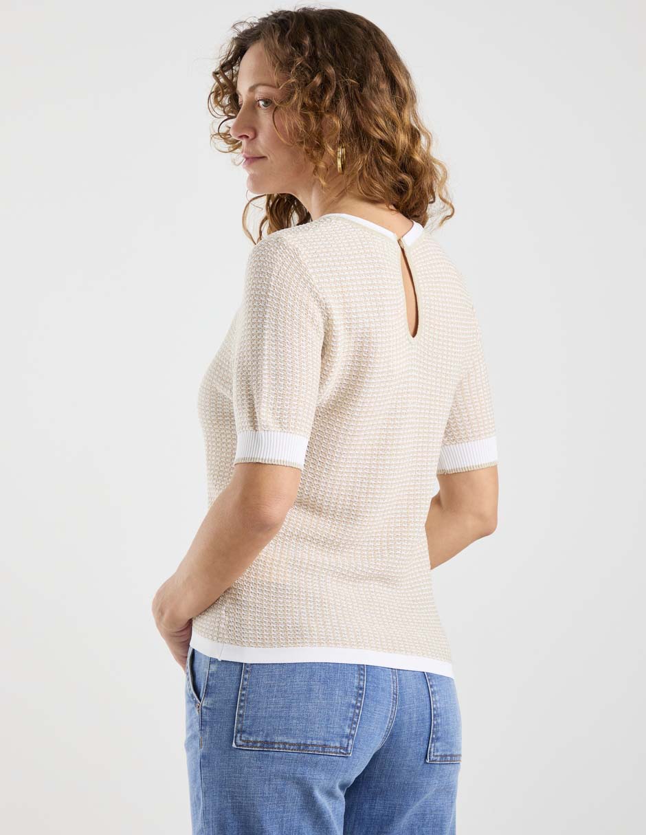 Suéter cuello redondo para mujer 6