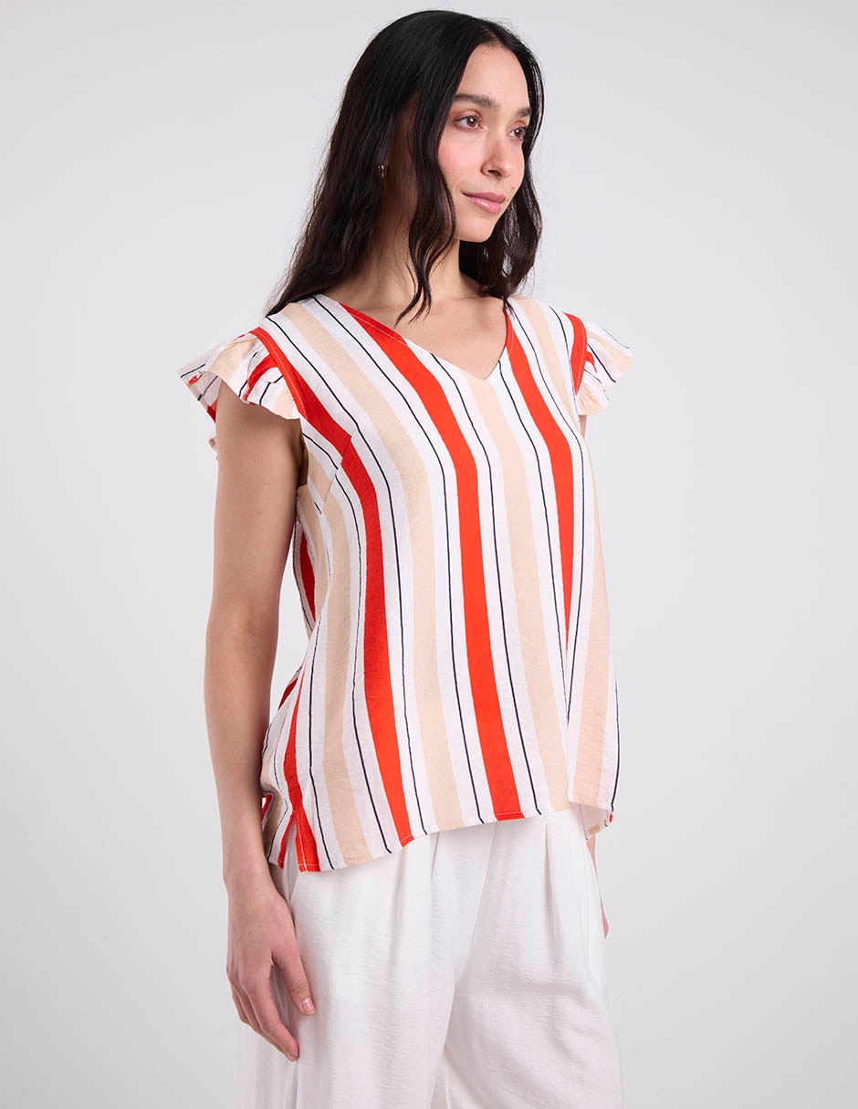 Blusa manga corta para mujer