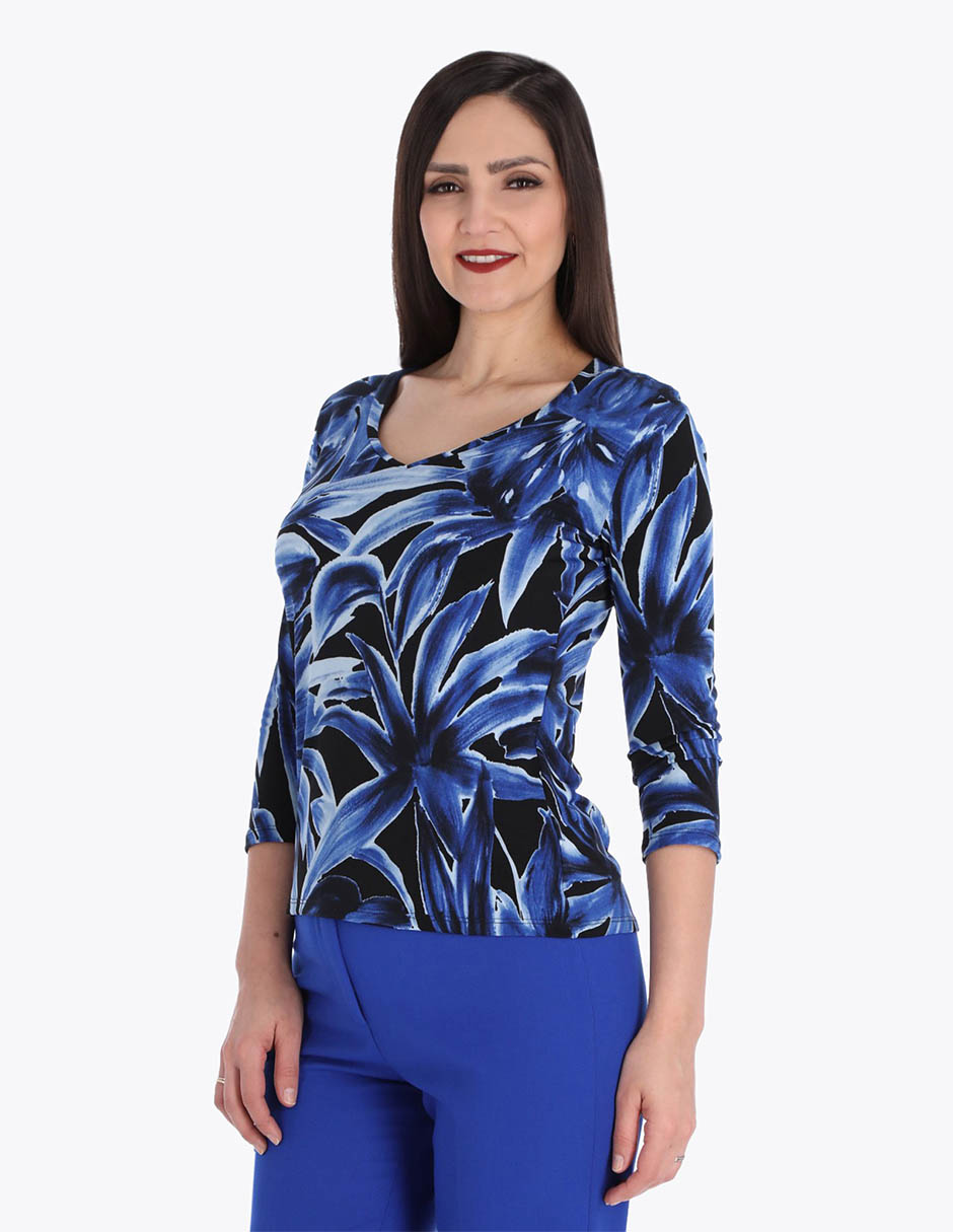 Blusa manga 3/4 para mujer