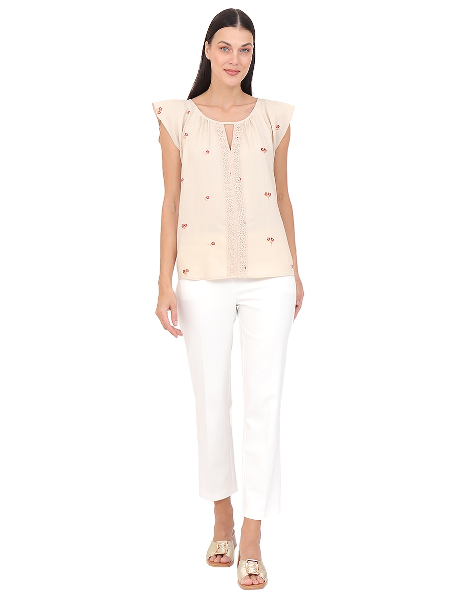 Blusa manga corta para mujer 6