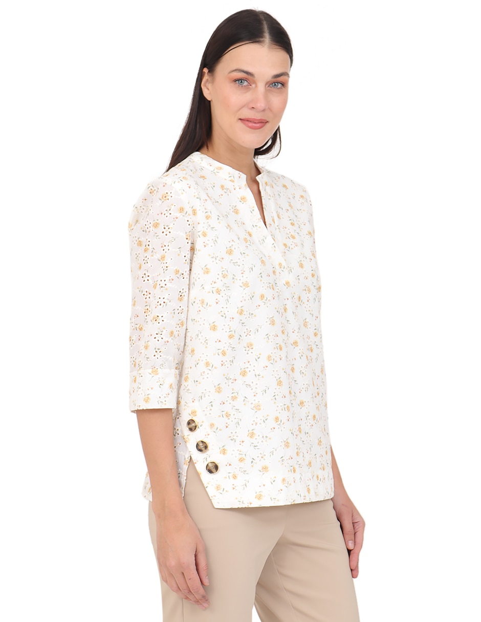 Blusa manga 3/4 para mujer 3