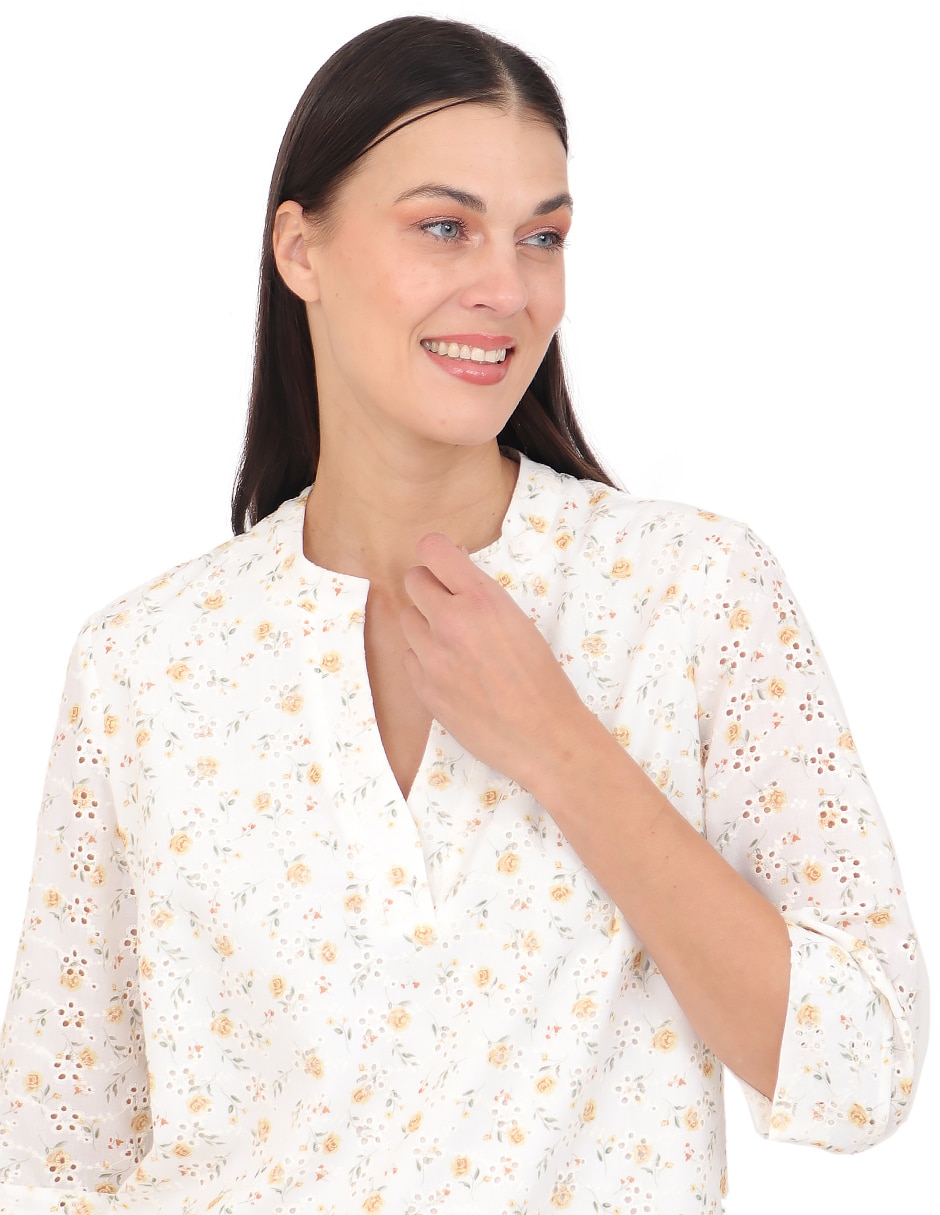 Blusa manga 3/4 para mujer 5