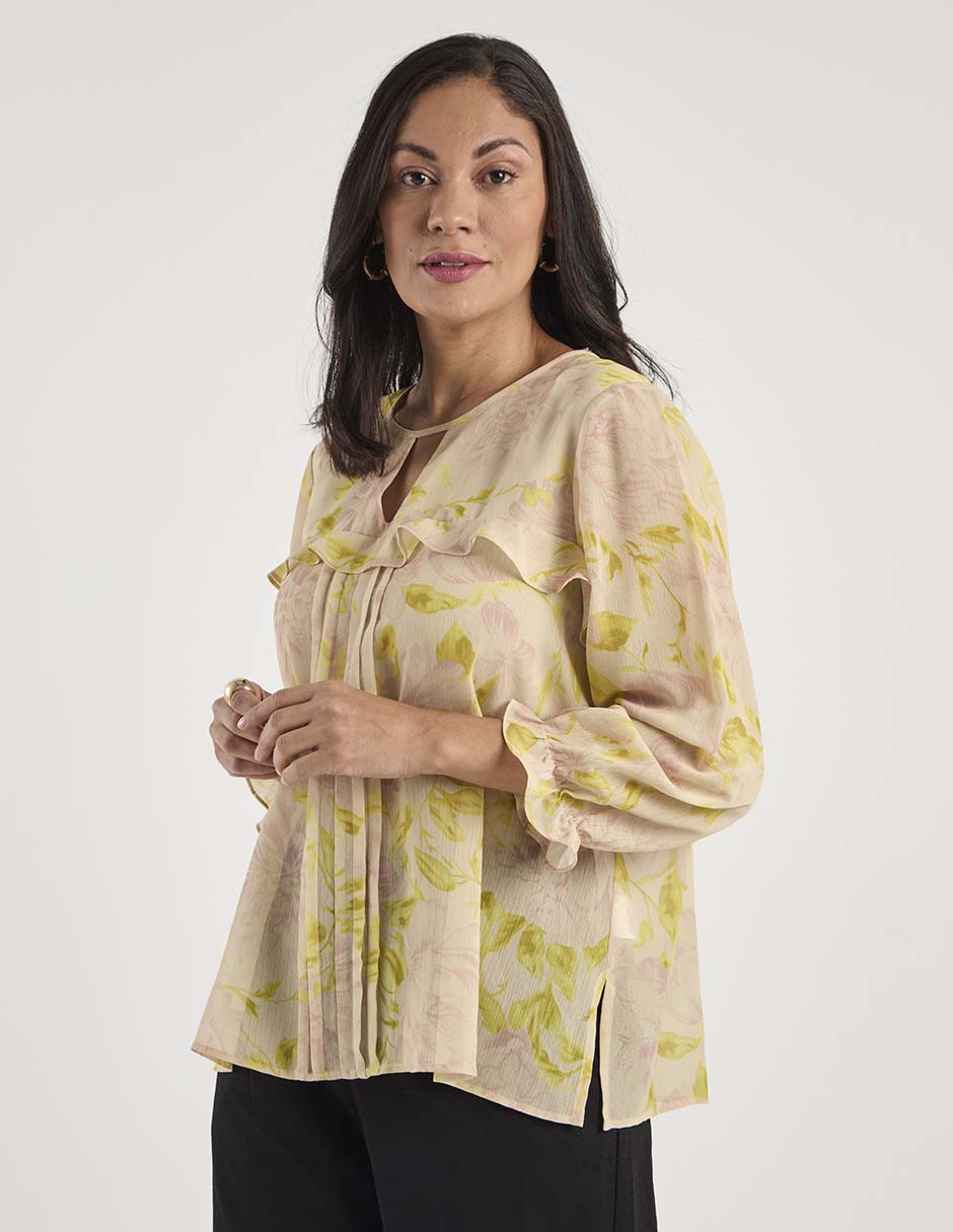 Blusa manga 3/4 para mujer