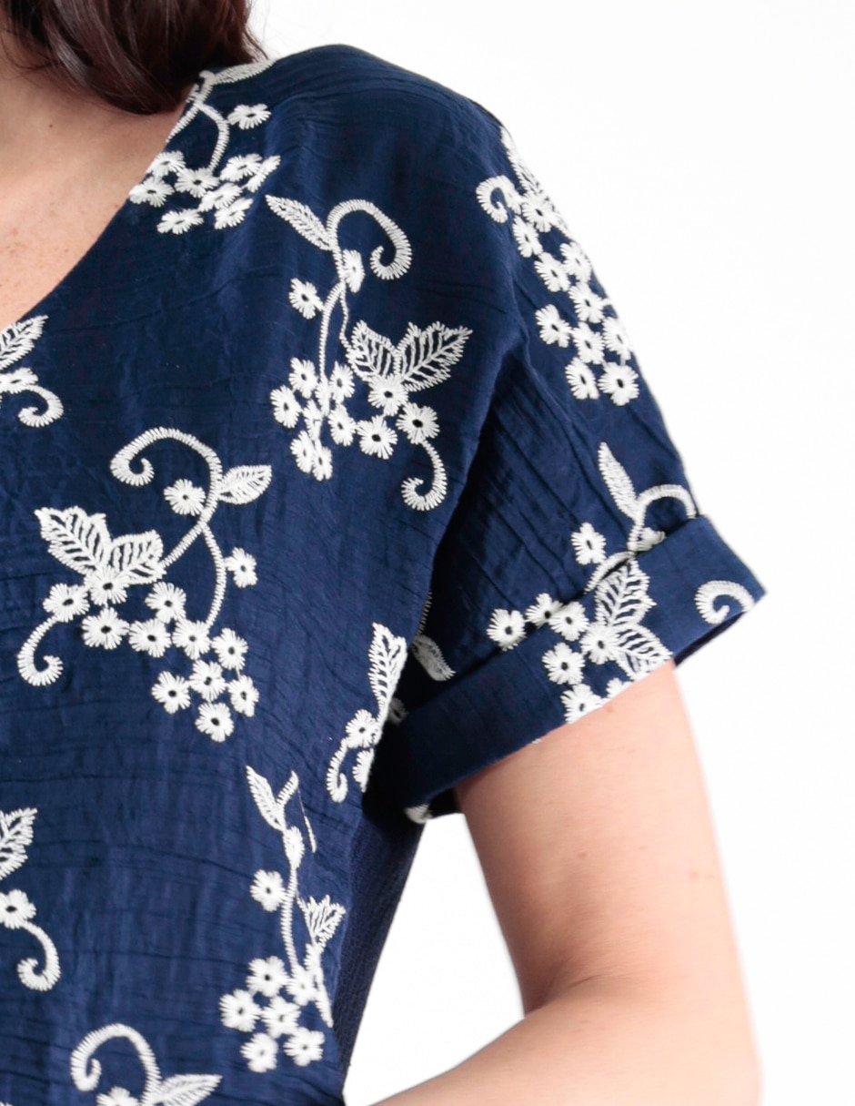 Blusa manga corta para mujer 4