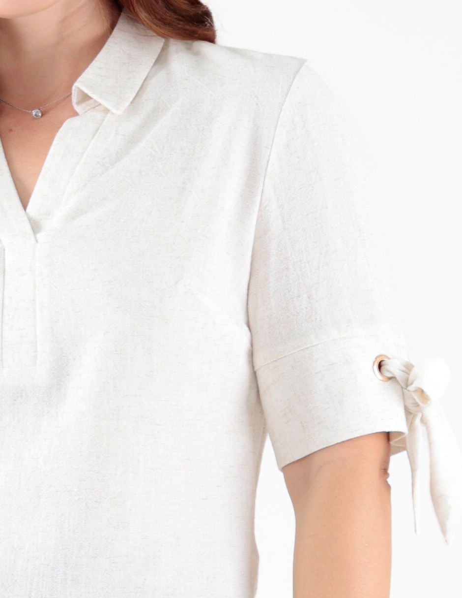 Blusa manga corta para mujer 4