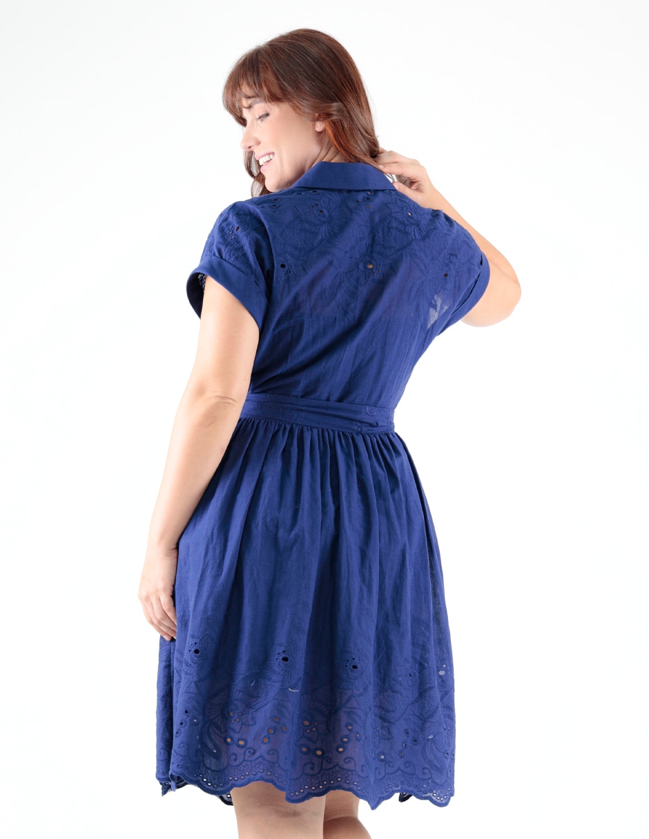 Vestido a la rodilla casual para mujer 2