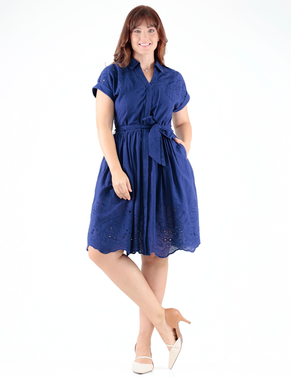 Vestido a la rodilla casual para mujer 3