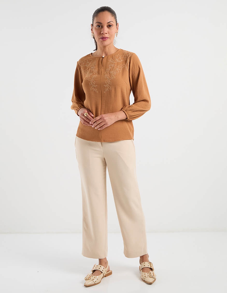 Blusa manga larga para mujer 3