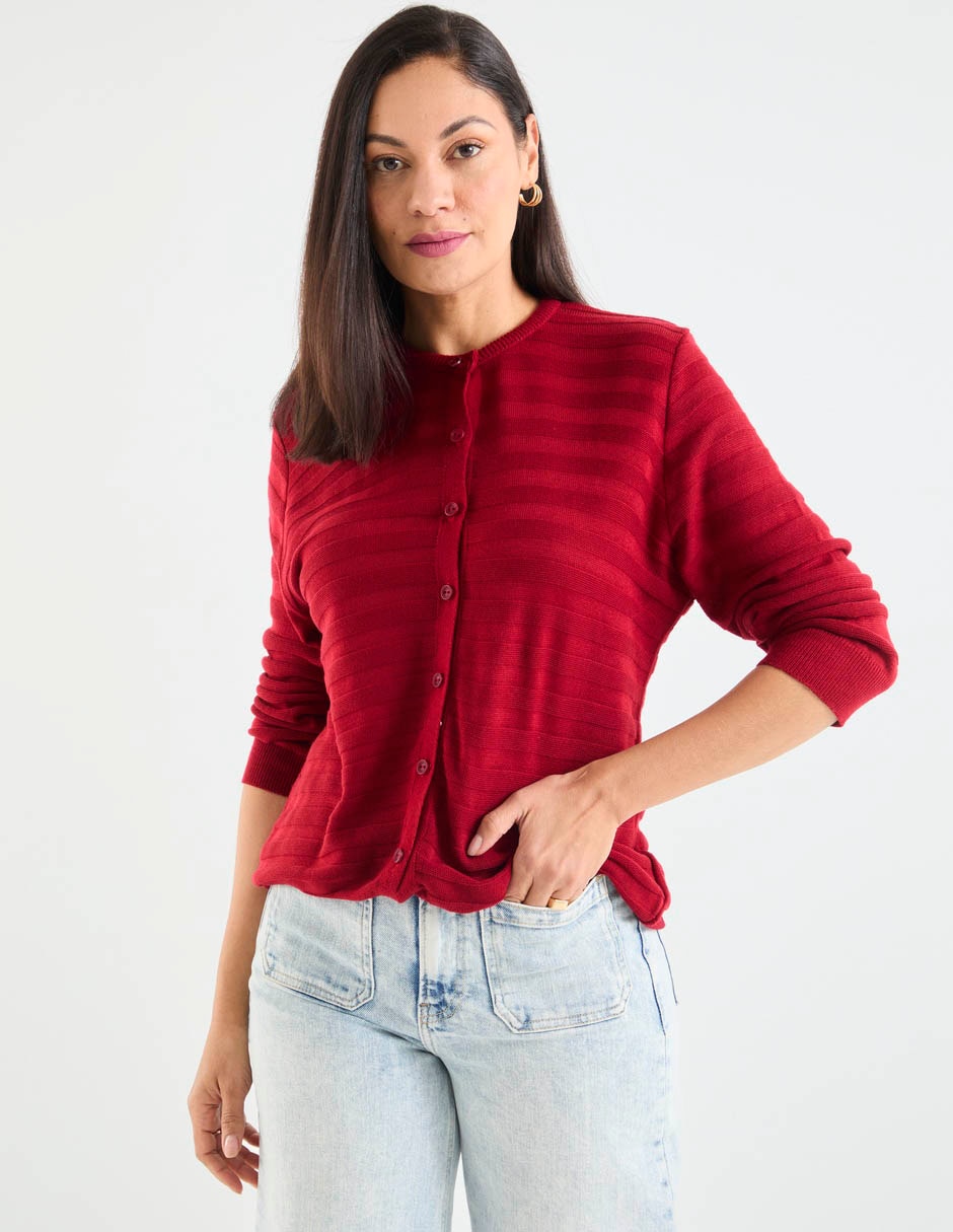 Suéter cuello con botón para mujer 2