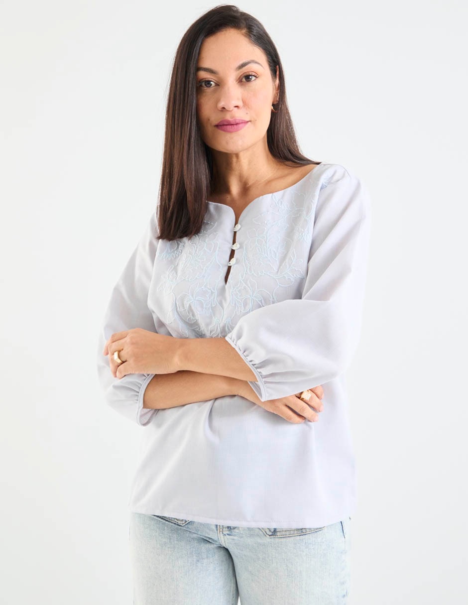 Blusa manga 3/4 para mujer 2