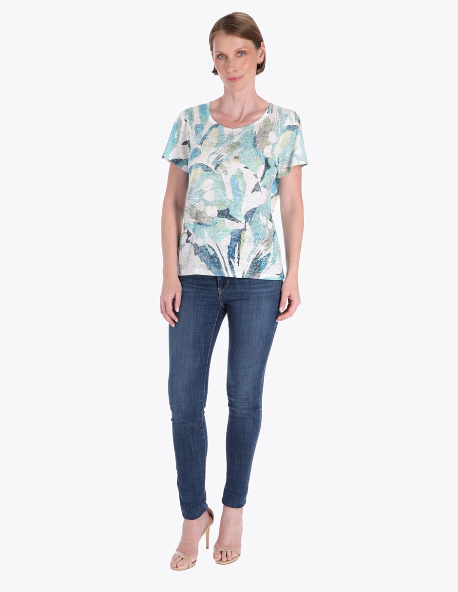Blusa manga corta para mujer 3
