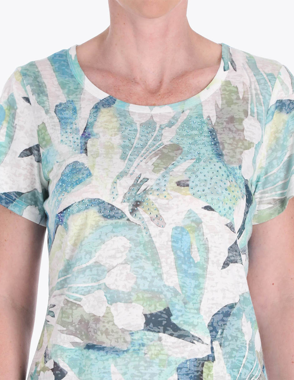 Blusa manga corta para mujer 4