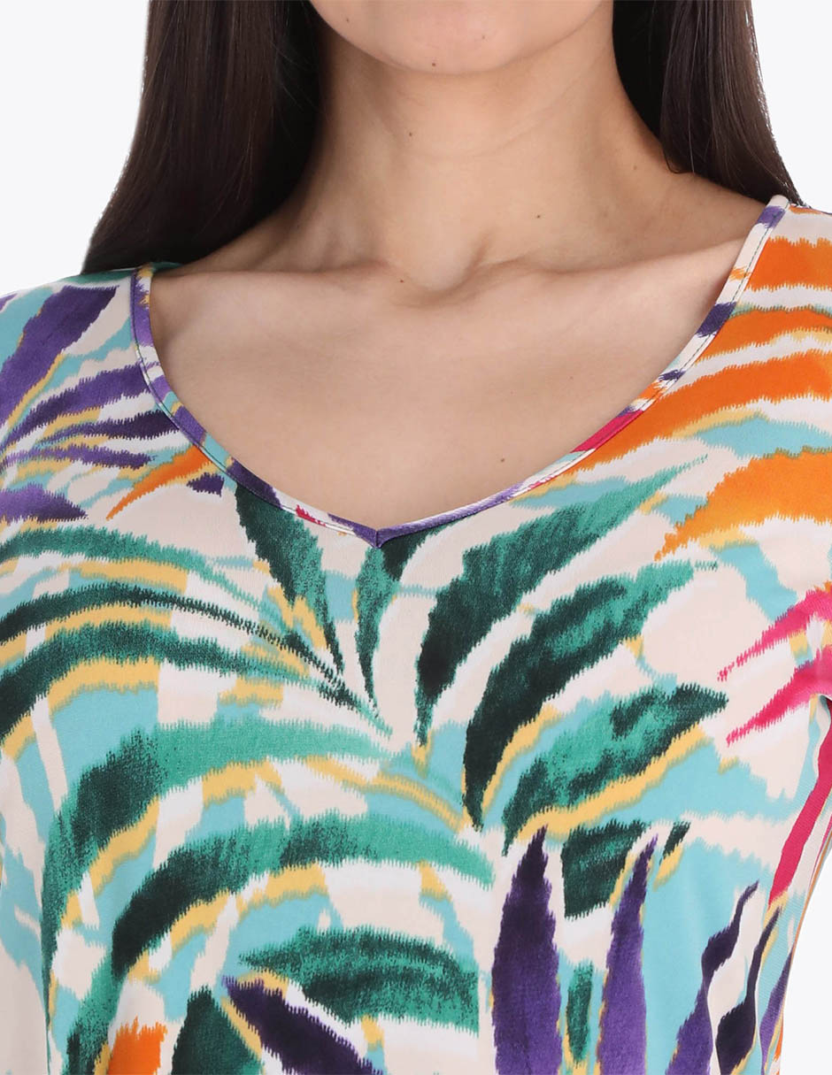 Blusa manga al codo para mujer 4