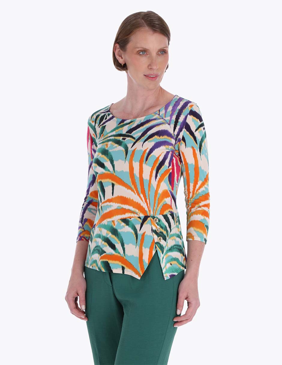 Blusa manga 3/4 para mujer
