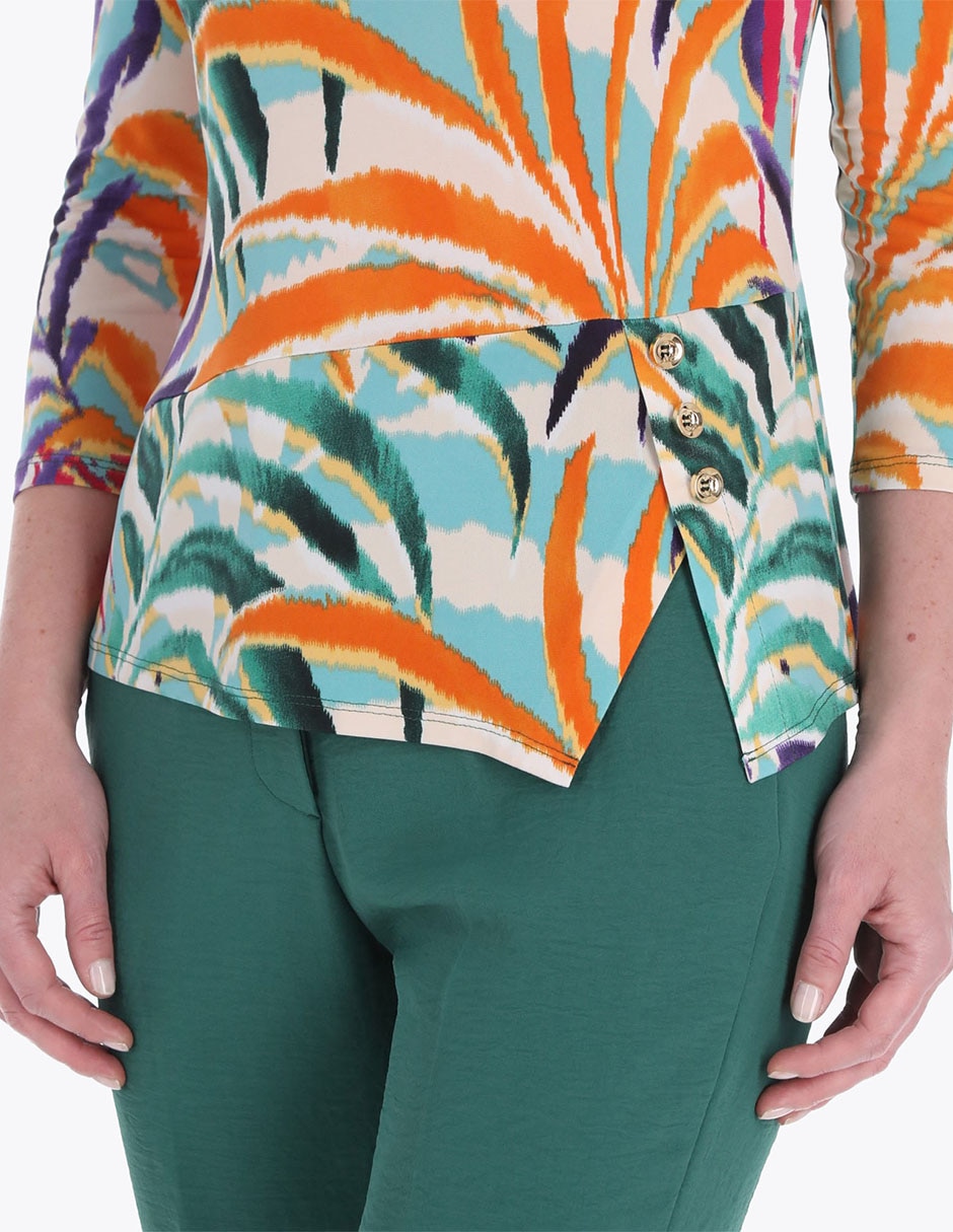 Blusa manga 3/4 para mujer 4