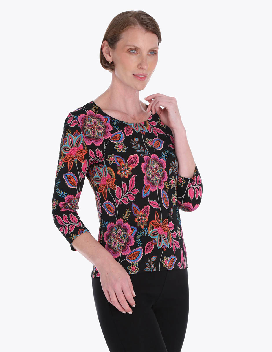 Blusa manga 3/4 para mujer