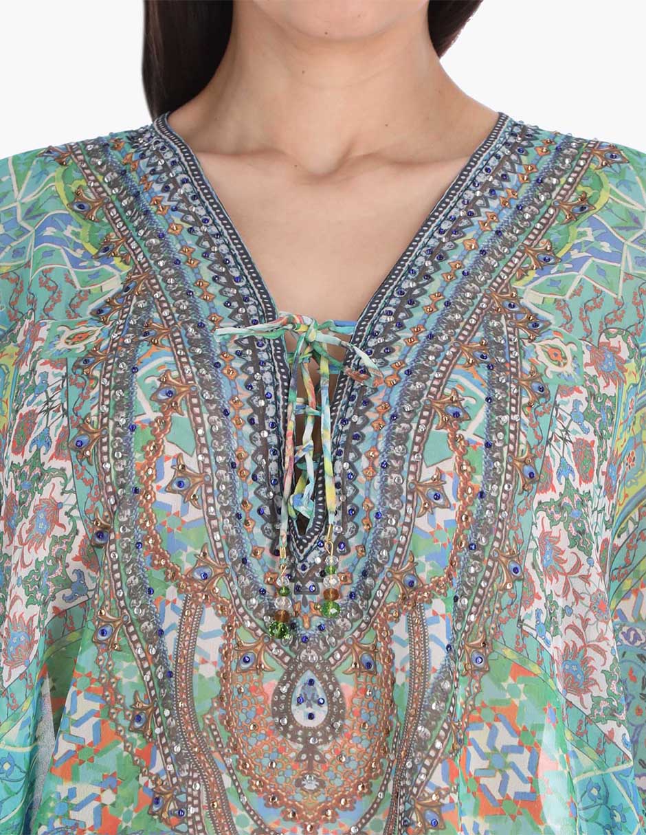 Blusa túnica manga 3/4 para mujer 4
