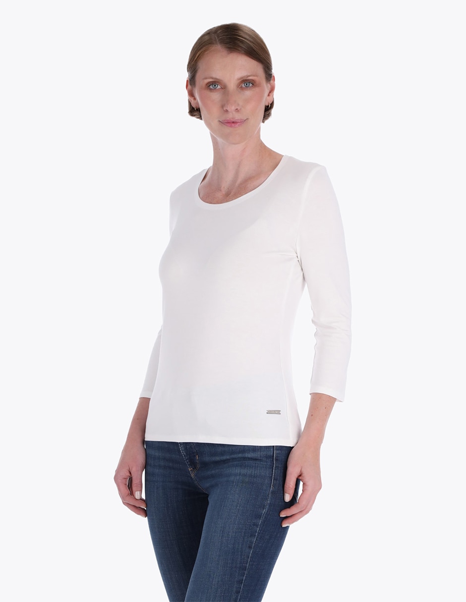 Blusa manga 3/4 para mujer