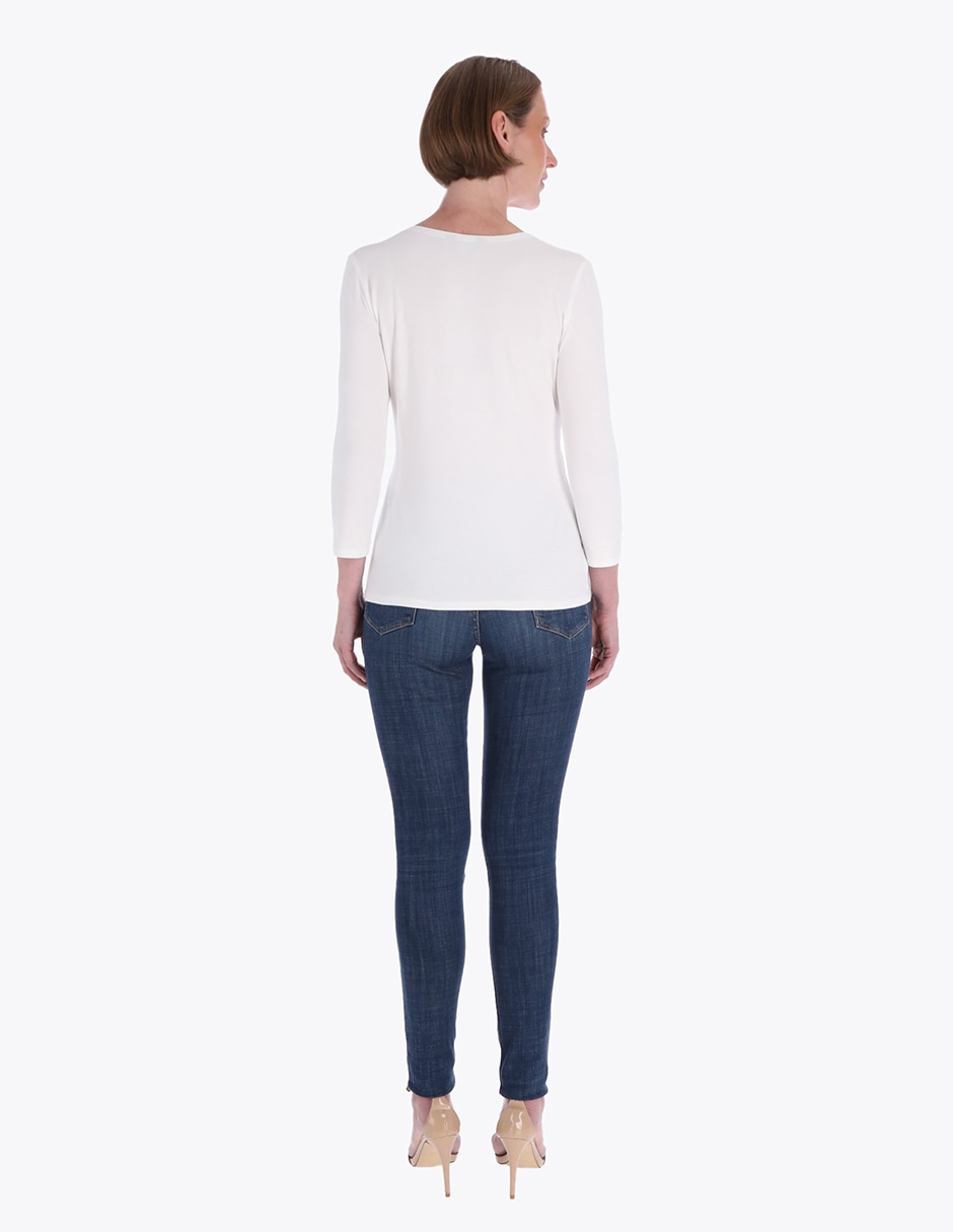 Blusa manga 3/4 para mujer 2