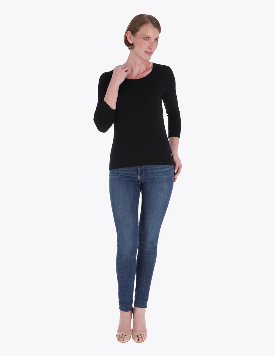 Blusa manga 3/4 para mujer 3